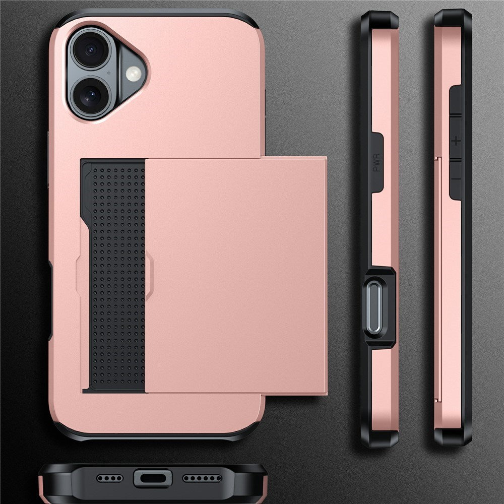 EIDERWOOD iPhone 17 Hybrid Mobil Cover m. Kortholder - Rød