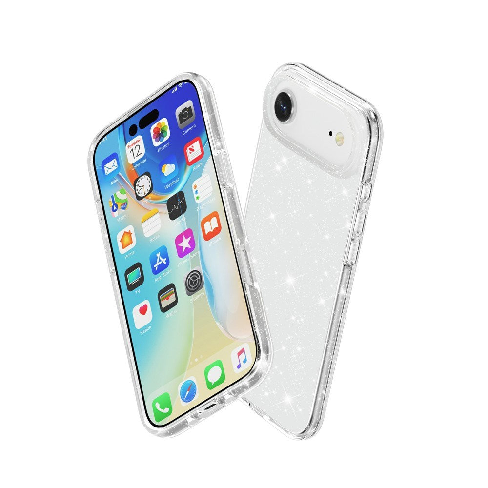 EIDERWOOD iPhone Air Hybrid Plastik Mobil Cover - Hvid Glitter