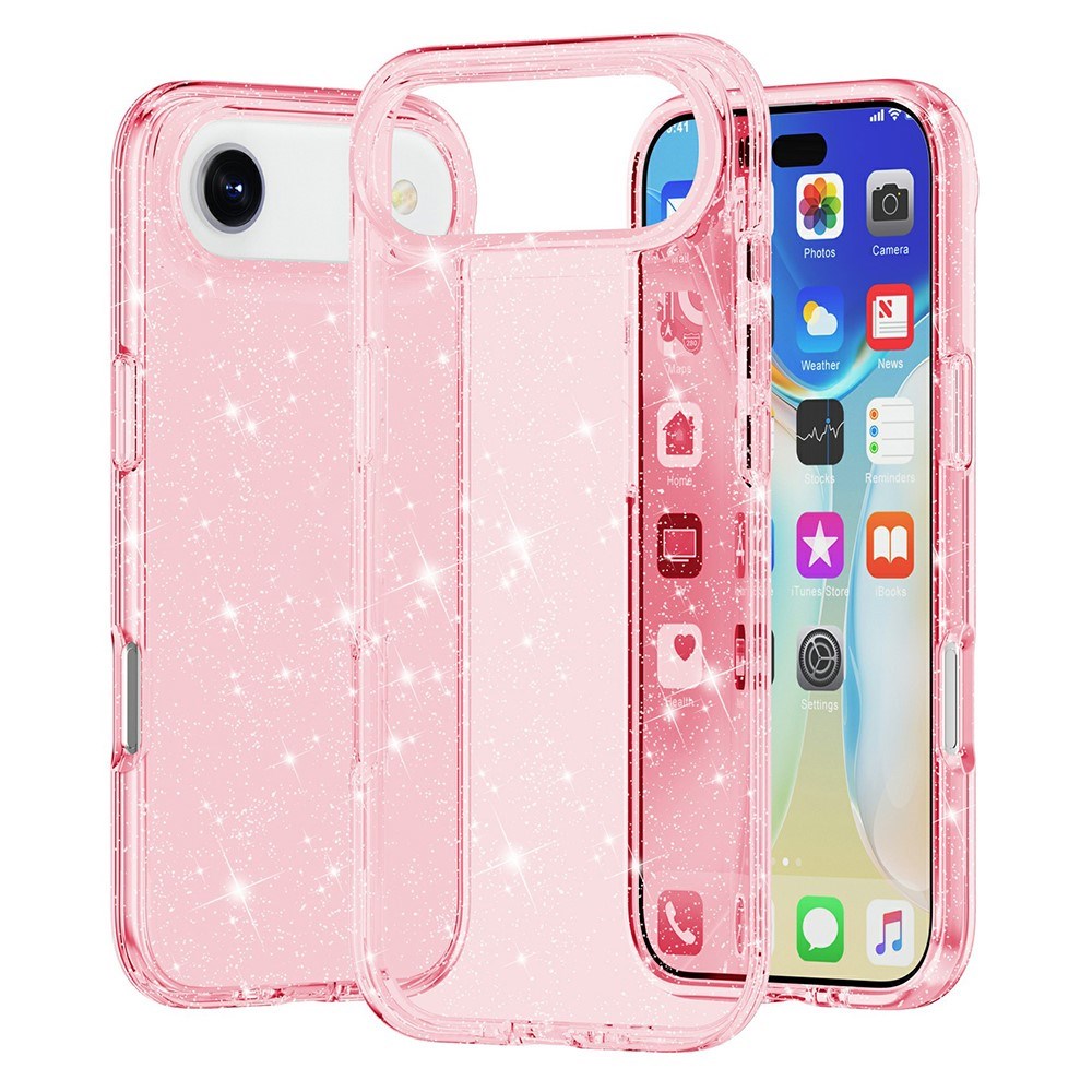 EIDERWOOD iPhone Air Hybrid Plastik Mobil Cover - Lyserød Glitter