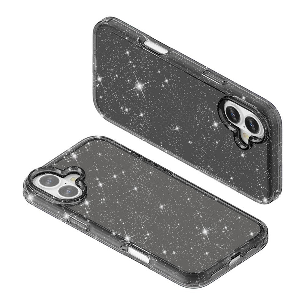 EIDERWOOD iPhone 17 Hybrid Plastik Mobil Cover - Sort Glitter