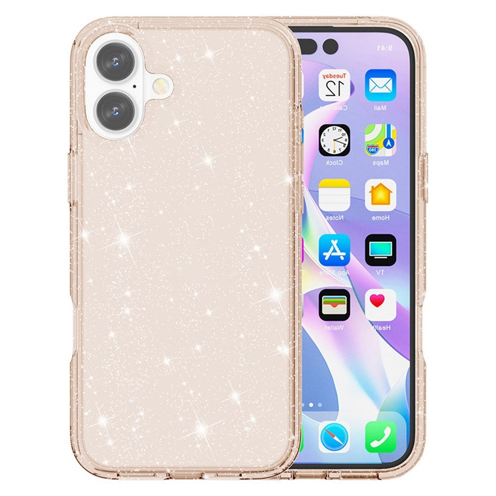 EIDERWOOD iPhone 17 Hybrid Plastik Mobil Cover - Guld Glitter