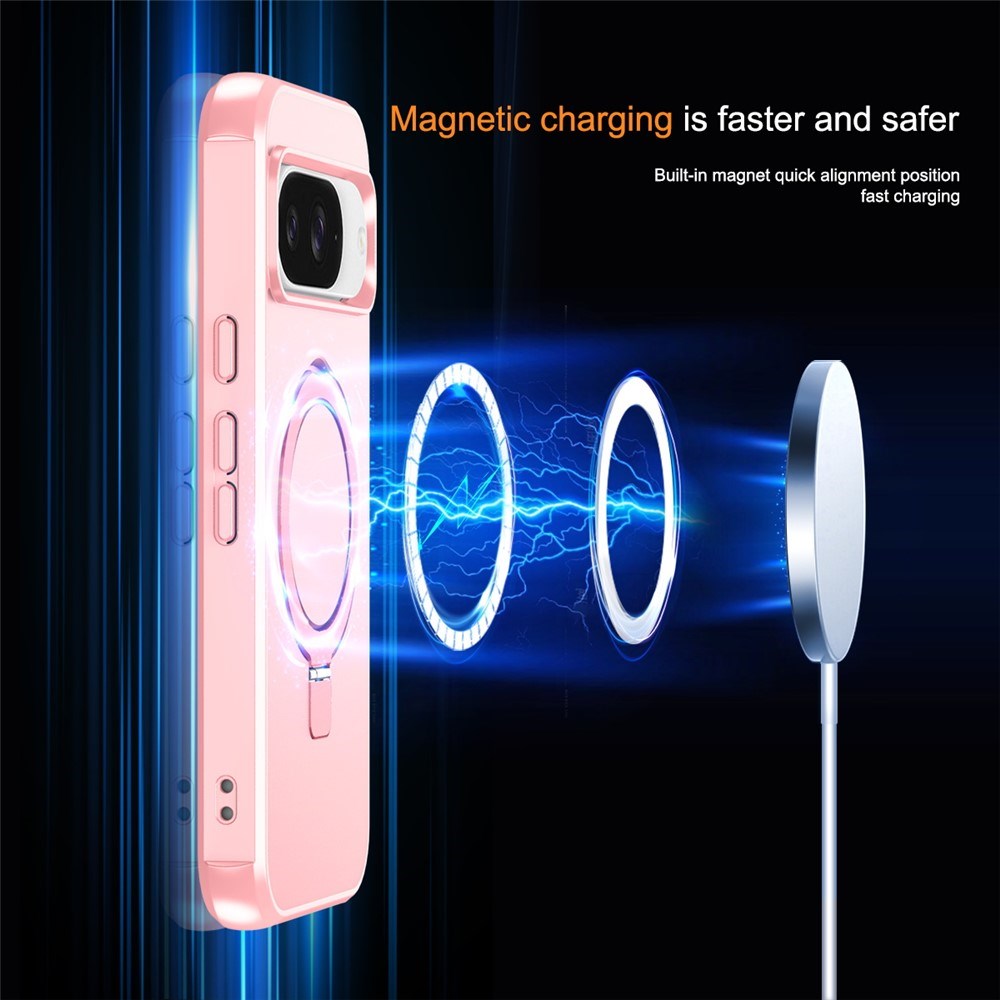 EIDERWOOD Google Pixel 10 / 10 Pro / 9 / 9 Pro Mobil Cover m. Kickstand - MagSafe Kompatibel - Lyserød