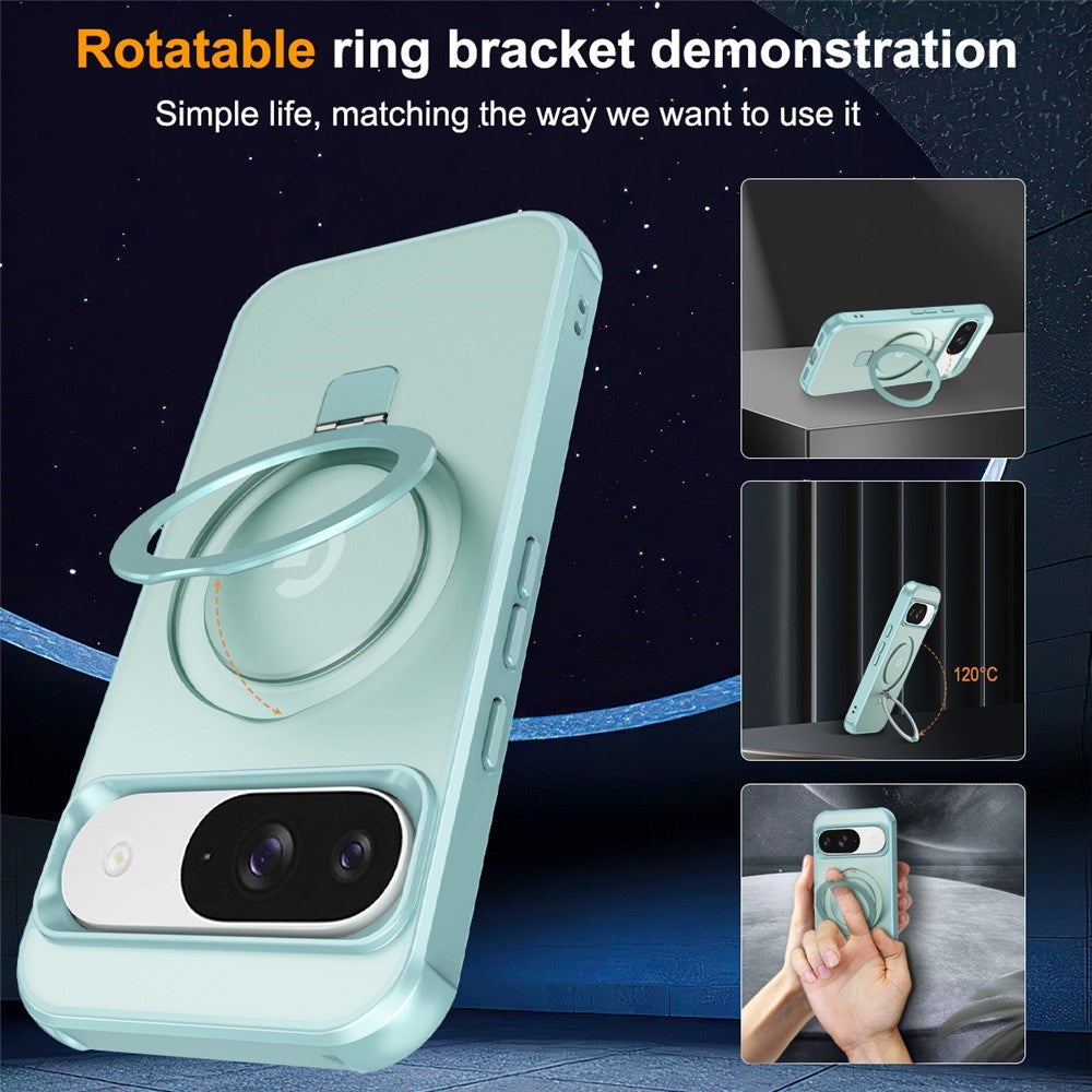 EIDERWOOD Google Pixel 10 / 10 Pro / 9 / 9 Pro Mobil Cover m. Kickstand - MagSafe Kompatibel - Lyseblå