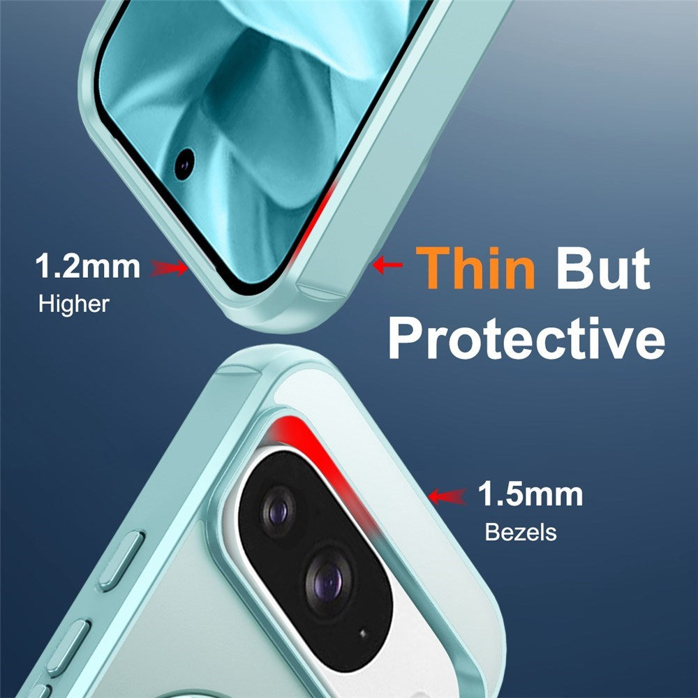 EIDERWOOD Google Pixel 10 / 10 Pro / 9 / 9 Pro Mobil Cover m. Kickstand - MagSafe Kompatibel - Lyseblå