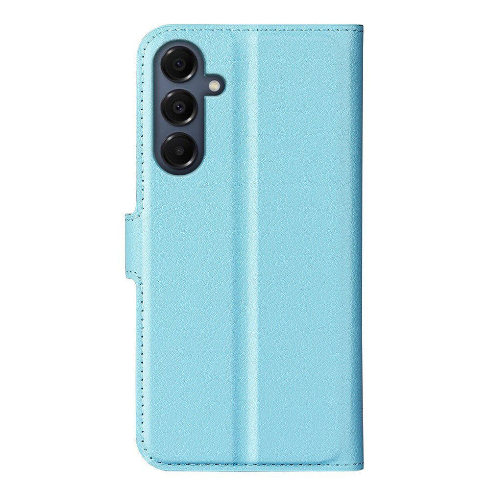 EIDERWOOD Samsung Galaxy A17 (5G) Litchi Kunstlæder Flip Cover m. Pung - Blå