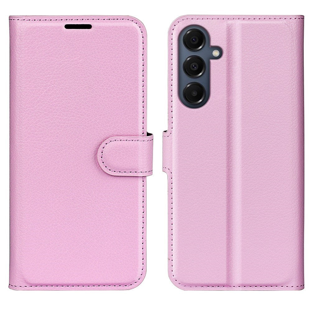 EIDERWOOD Samsung Galaxy A17 (5G) Litchi Kunstlæder Flip Cover m. Pung - Pink