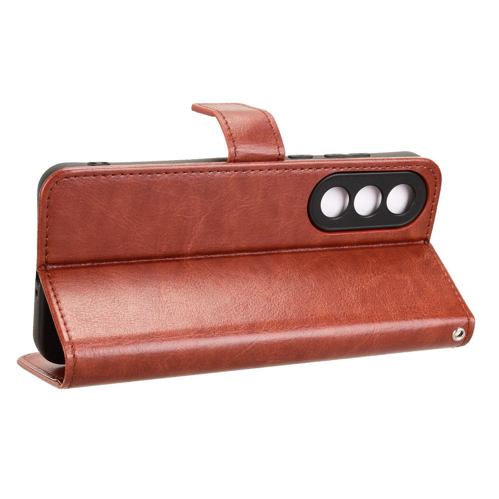 OnePlus Nord 5 - EIDERWOOD Kunstlæder Flip Cover m. Strop - Brun
