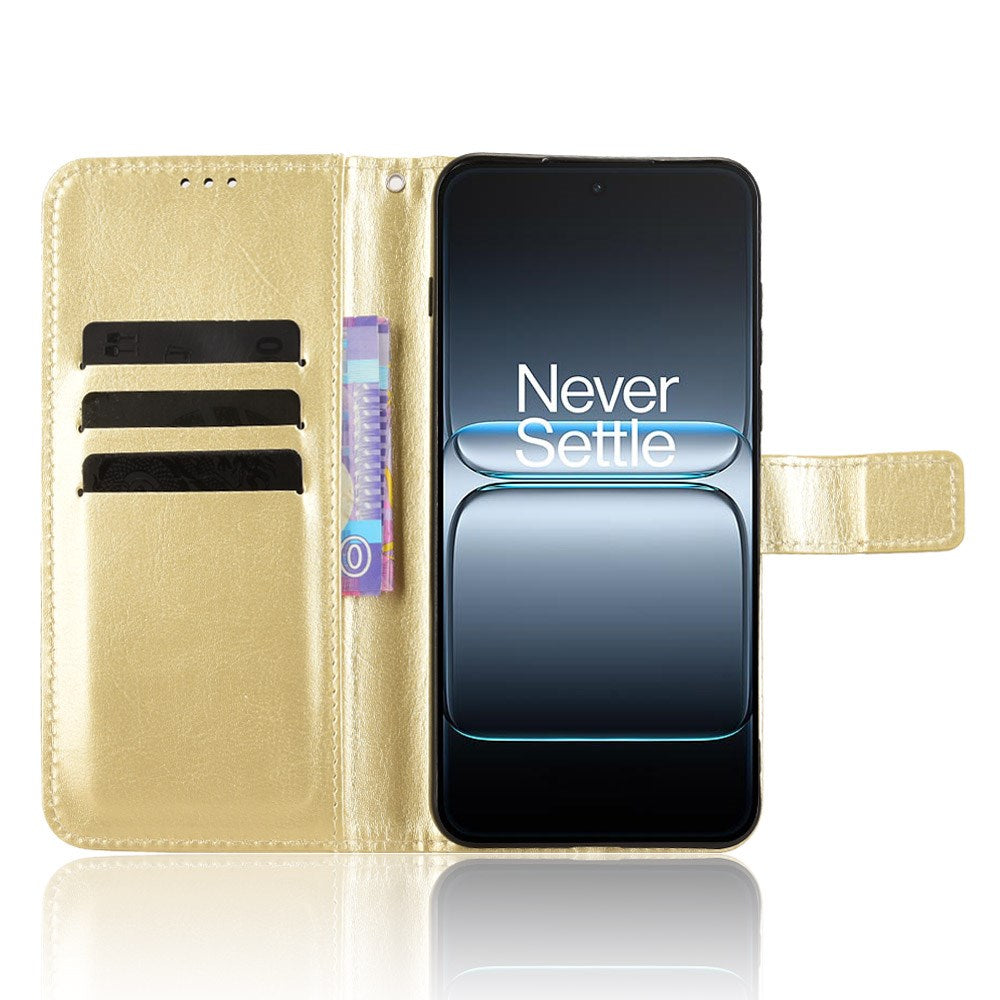 OnePlus Nord 5 - EIDERWOOD Kunstlæder Flip Cover m. Strop - Guld