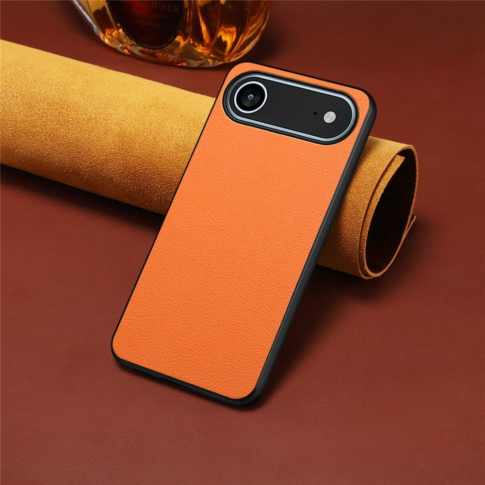 EIDERWOOD iPhone Air Hybrid Plastik Mobil Cover m. Lædertekstur - Orange