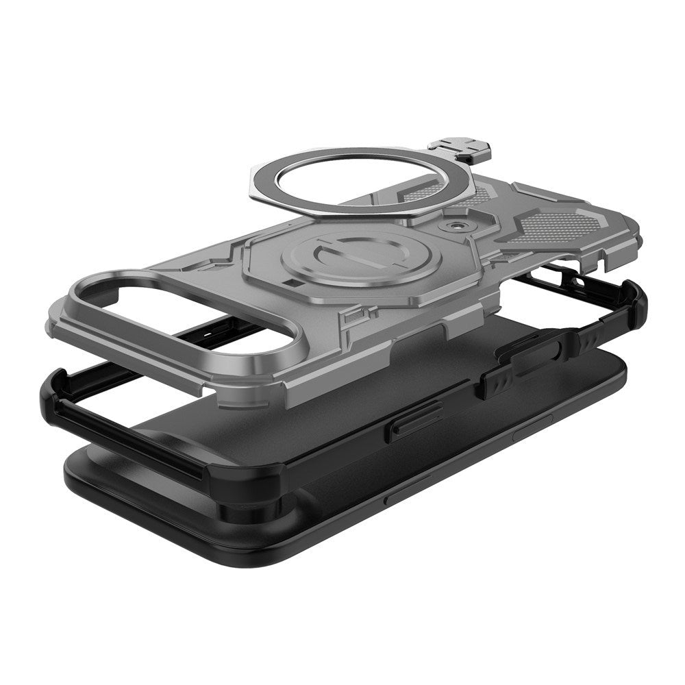 EIDERWOOD iPhone Air Håndværker Mobil Cover - Magnetisk Kickstand - MagSafe Kompatibel - Grå