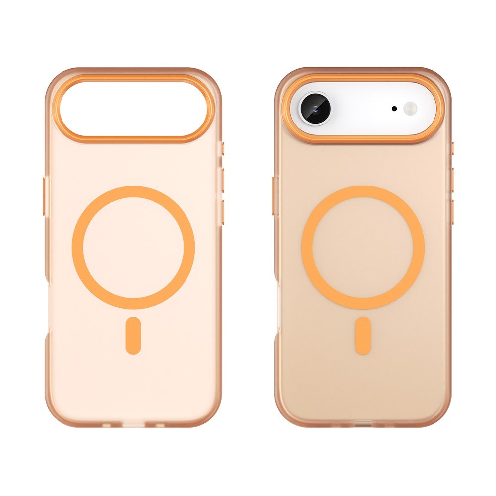 EIDERWOOD iPhone Air Hybrid Plast Mobil Cover - MagSafe Kompatibel - Mat Gennemsigtig / Orange