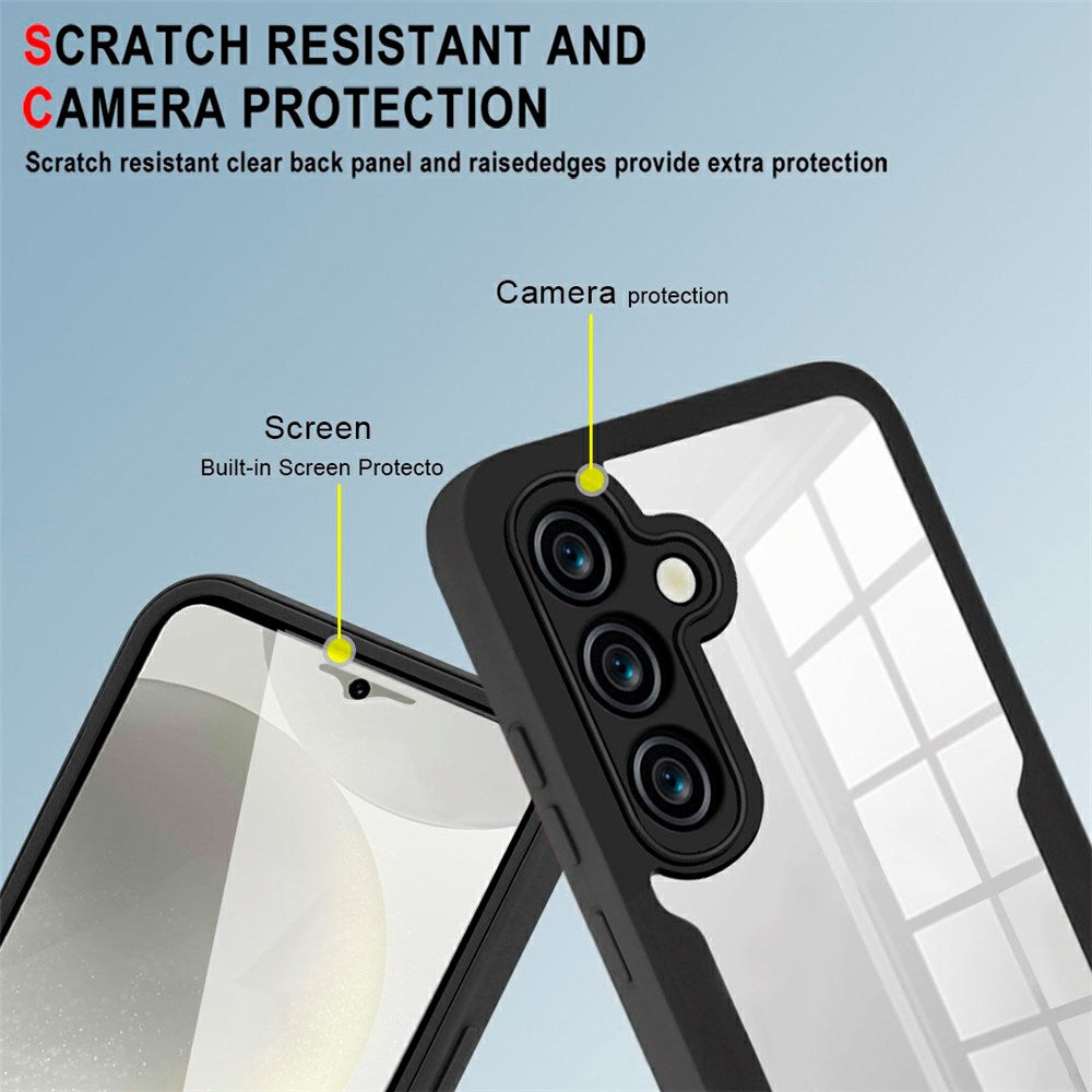 Samsung Galaxy S25 FE - EIDERWOOD 2-i-1 Plastik Cover m. Indbygget Skærmbeskyttelse - Lyserød