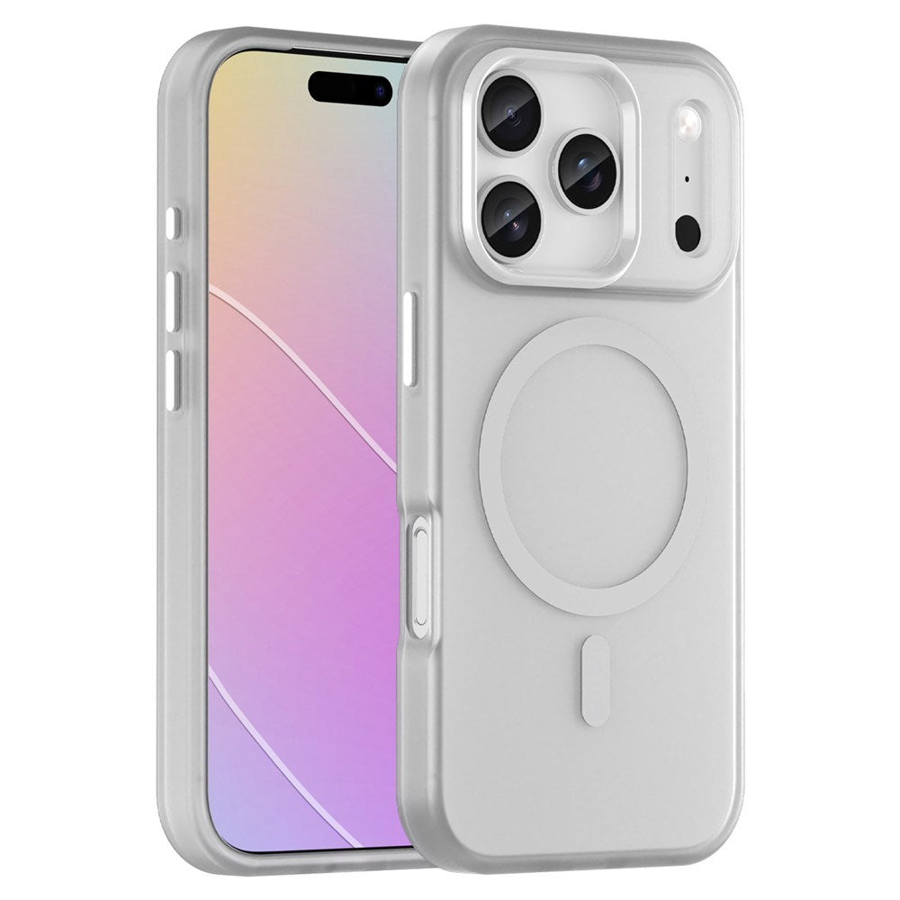 EIDERWOOD iPhone 17 Pro Hybrid Plast Mobil Cover - MagSafe Kompatibel - Mat Gennemsigtig / Hvid