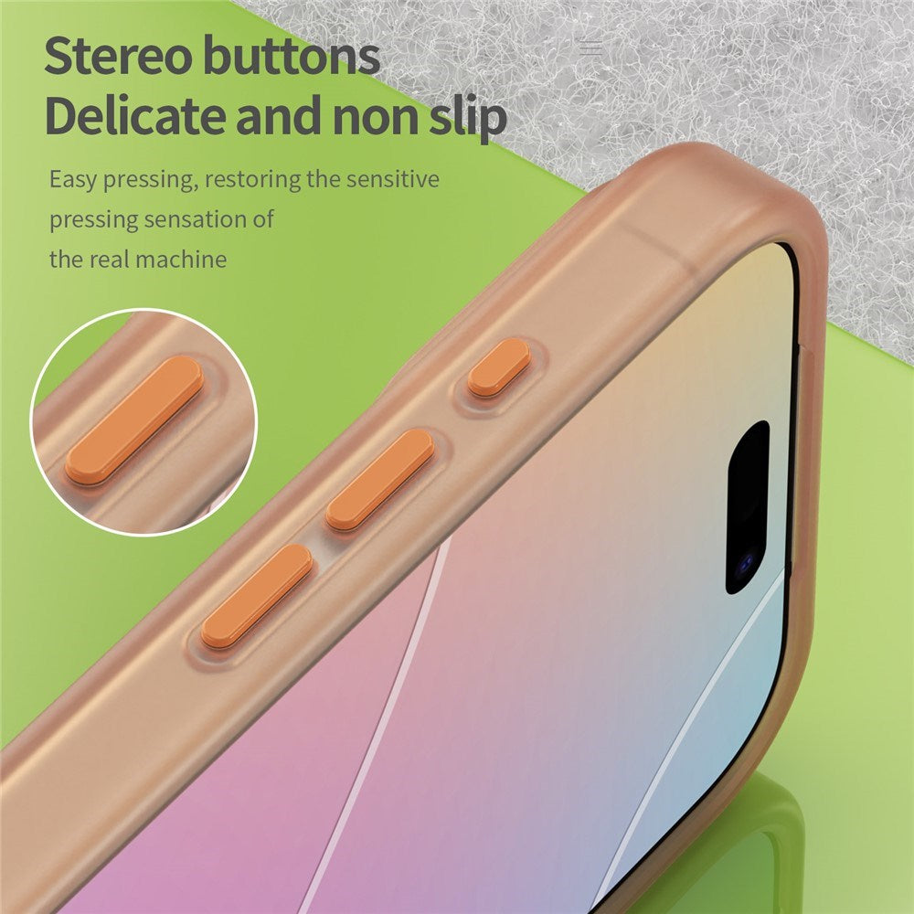 EIDERWOOD iPhone 17 Pro Hybrid Plast Mobil Cover - MagSafe Kompatibel - Mat Gennemsigtig / Orange