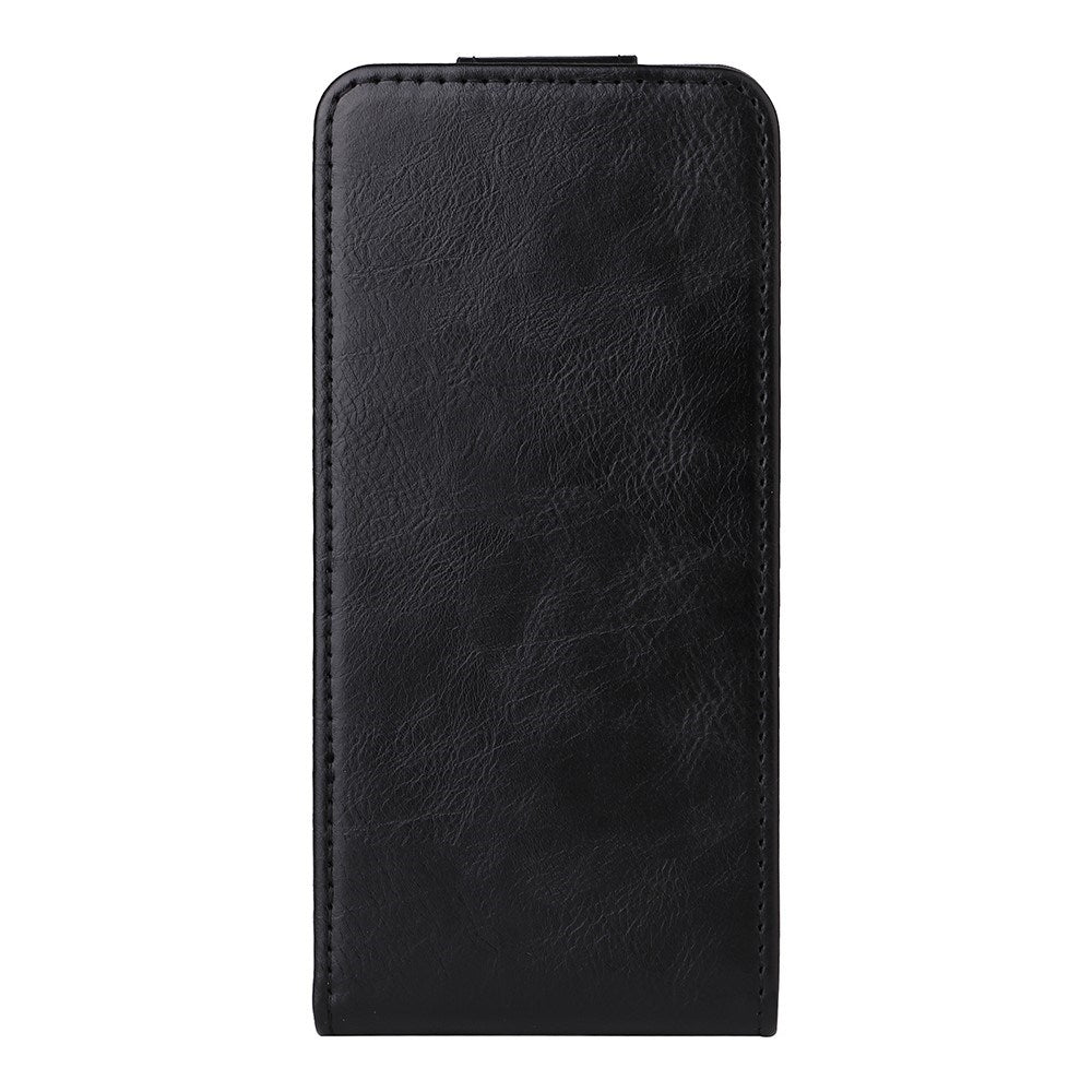 Motorola Moto G86 Power - EIDERWOOD Vertikal Kunstlæder Flip Cover - Kortholder & Ståfunktion - Sort