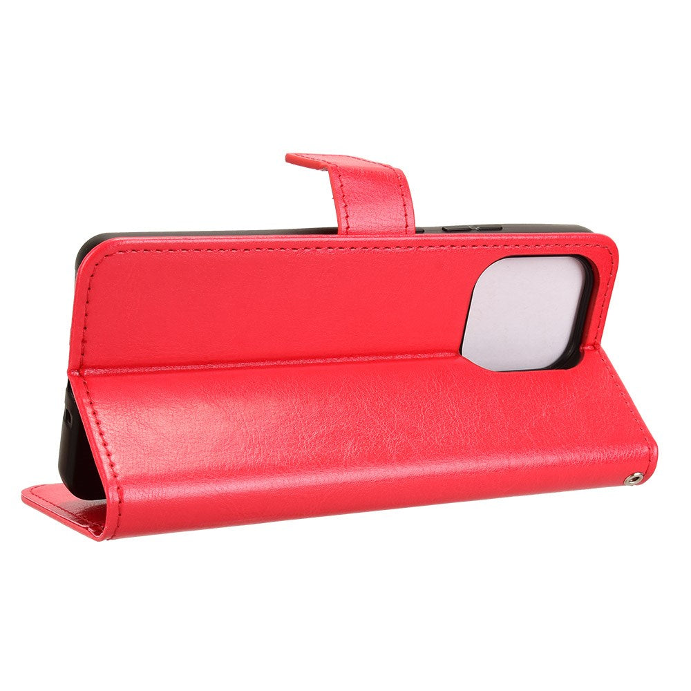 EIDERWOOD Motorola Moto G86 Power Kunstlæder Flip Cover m. Stander & Pung - Rød