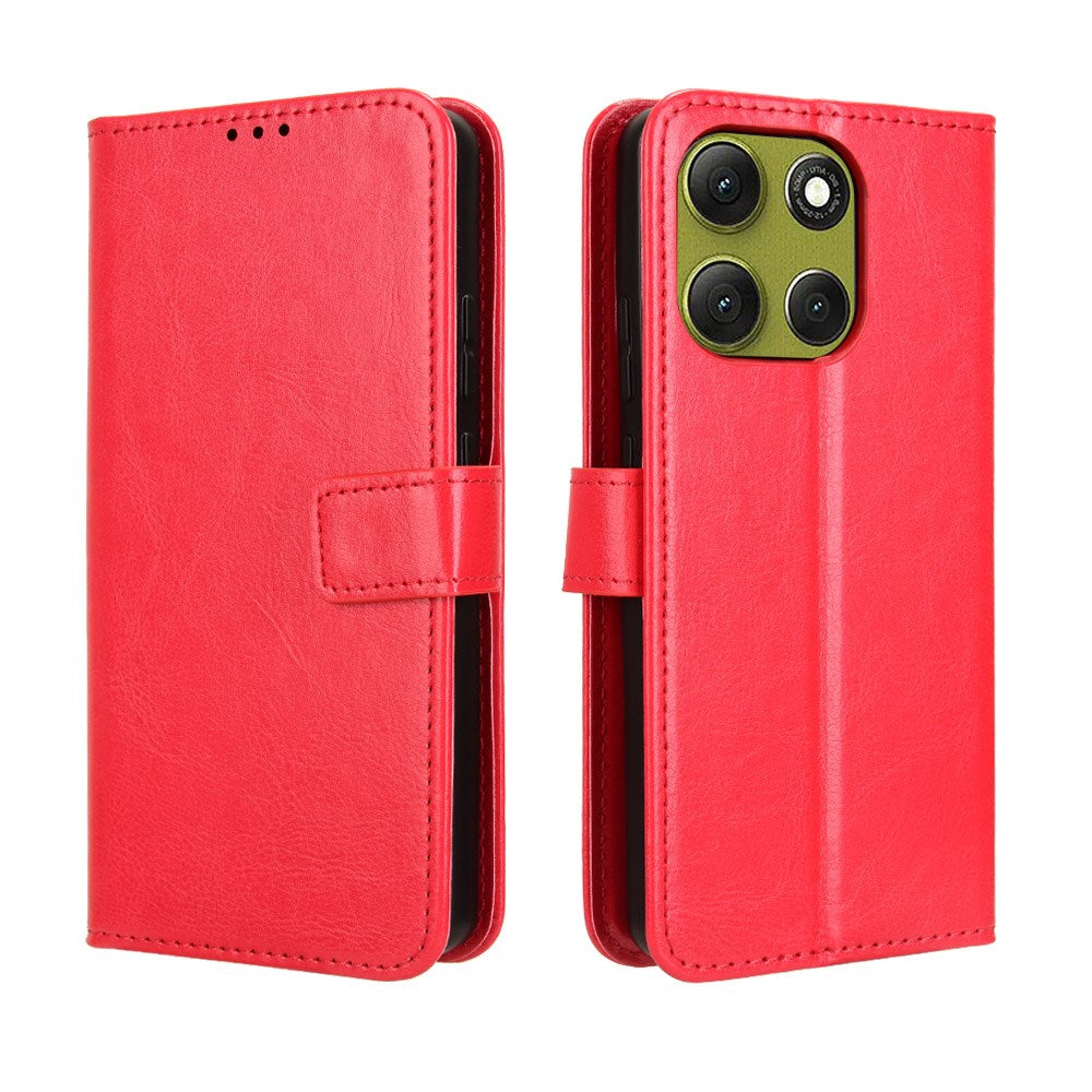 EIDERWOOD Motorola Moto G86 Power Kunstlæder Flip Cover m. Stander & Pung - Rød