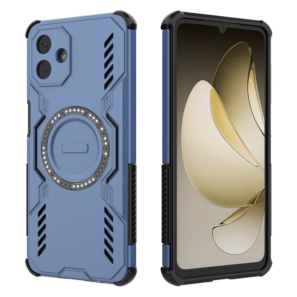 Samsung Galaxy A07 - EIDERWOOD Håndværker Cover m. Varmeafledning - MagSafe Kompatibel - Blå