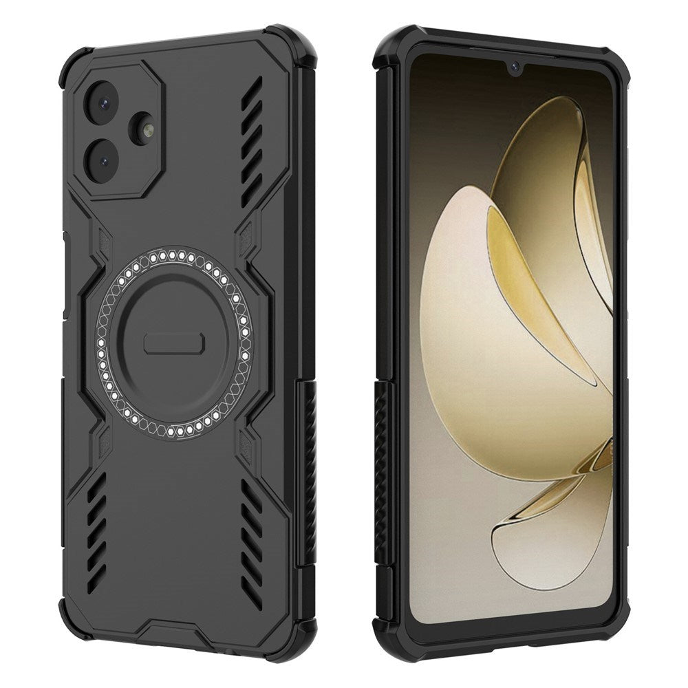 Samsung Galaxy A07 - EIDERWOOD Håndværker Cover m. Varmeafledning - MagSafe Kompatibel - Sort