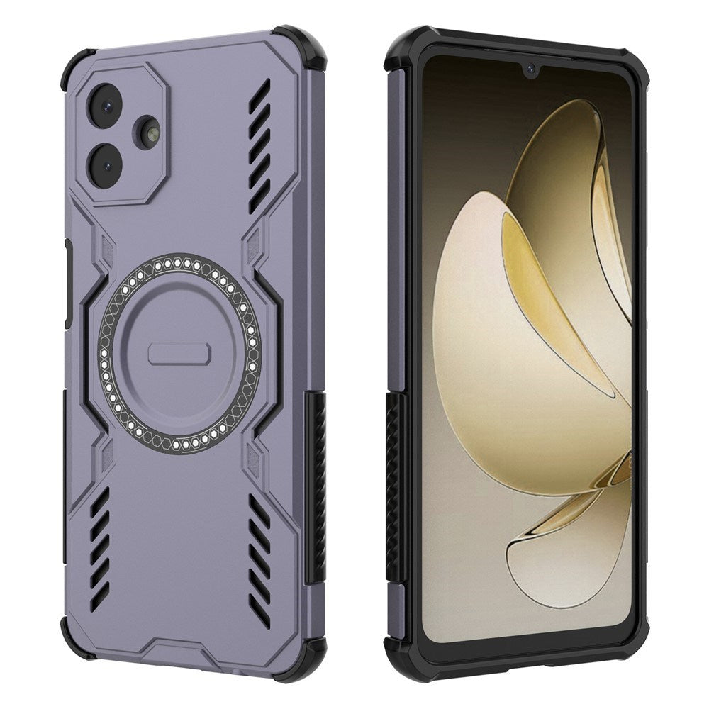 Samsung Galaxy A07 - EIDERWOOD Håndværker Cover m. Varmeafledning - MagSafe Kompatibel - Lilla