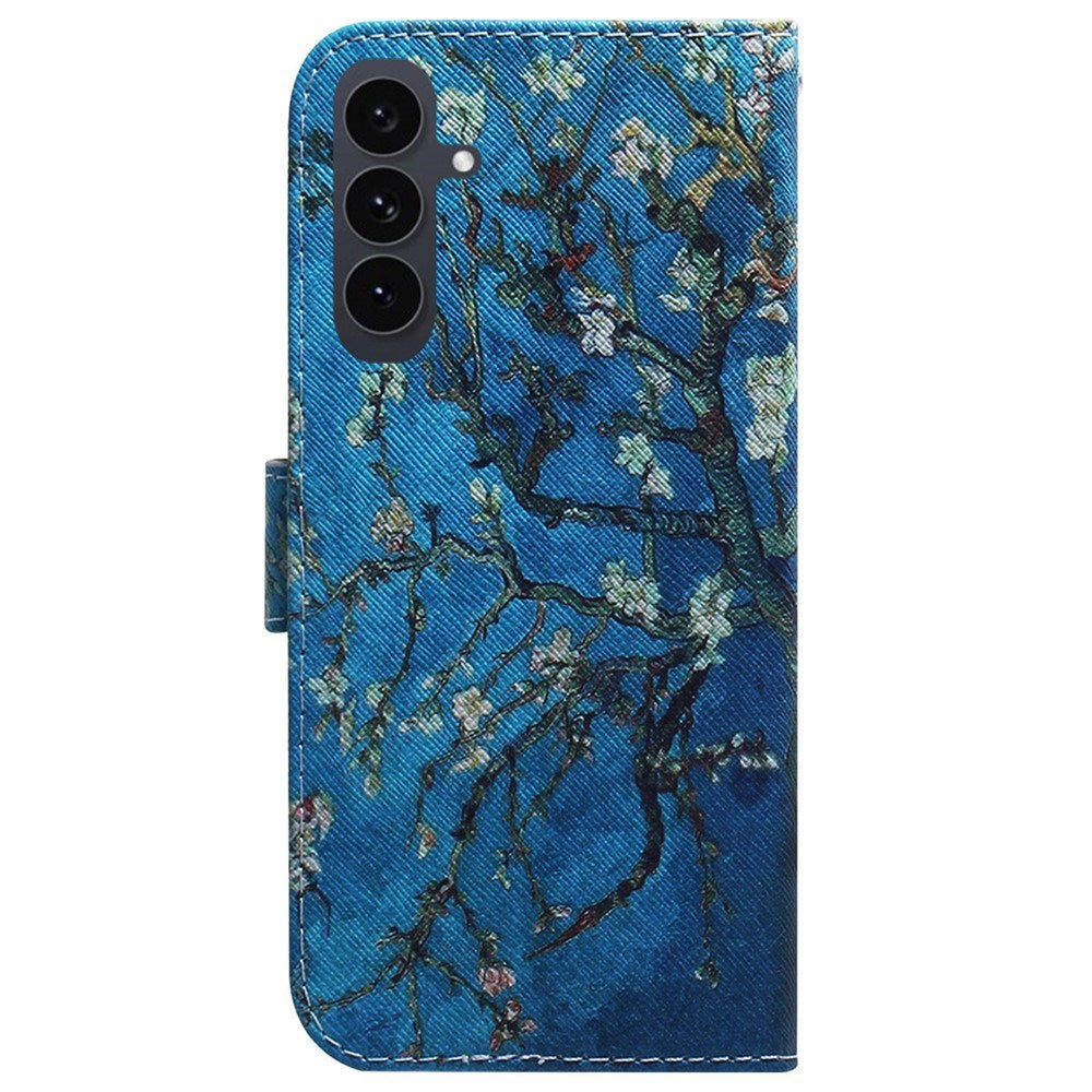 Samsung Galaxy S25 FE - EIDERWOOD Kunstlæder Flip Case m. Motiv - Blomster