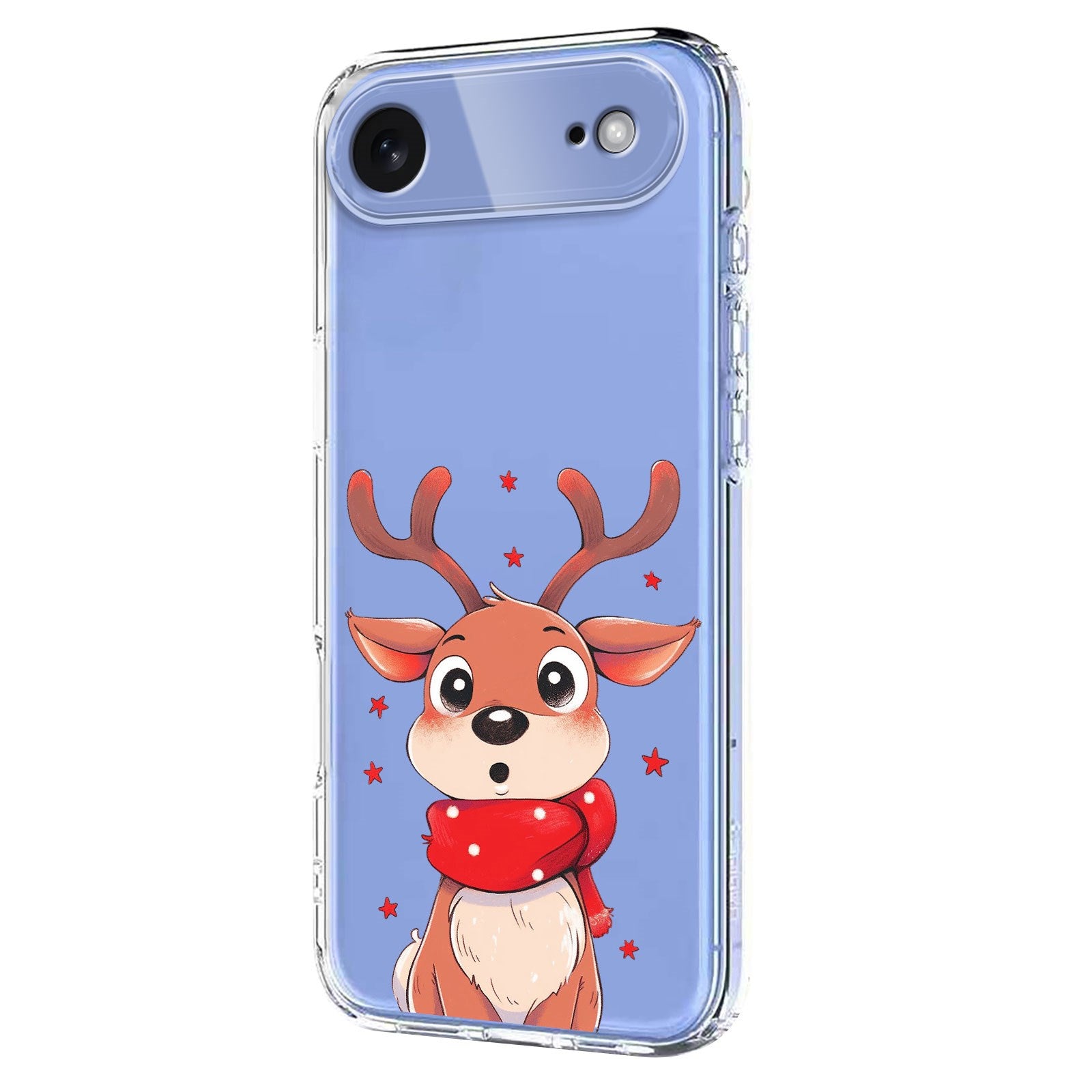 EIDERWOOD iPhone Air Fleksibelt Plast Jule Mobil Cover - Gennemsigtig / Rensdyr