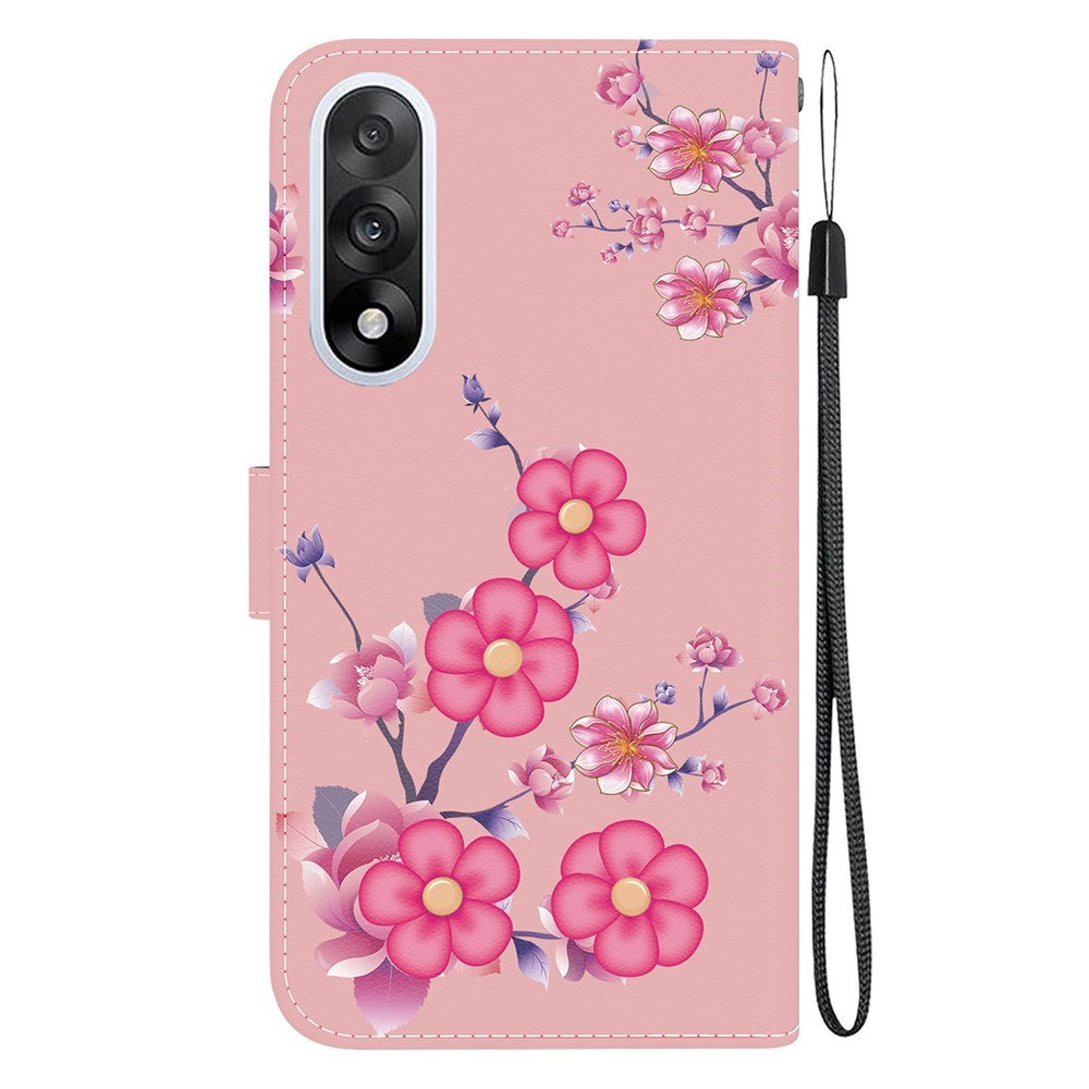EIDERWOOD OnePlus Nord 5 Kunstlæder Cover m. Pung & Strop - Lyserøde Blomster