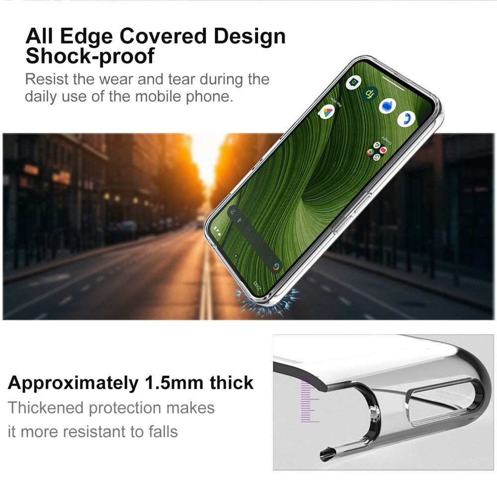 Fairphone 6 IMAK Fleksibelt Plastik Bagsidecover - Gennemsigtig