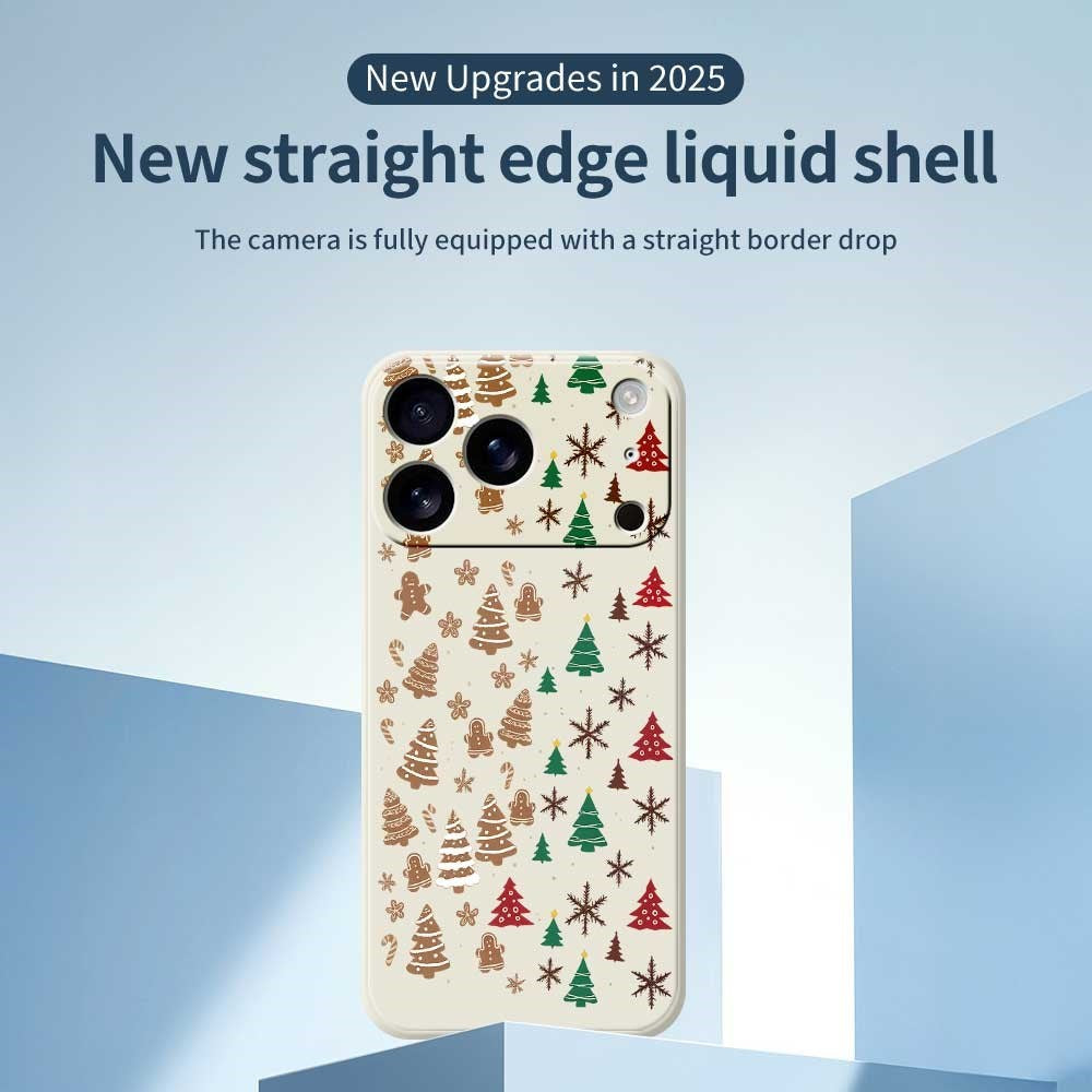 EIDERWOOD iPhone 17 Pro Jule Mobilcover - Fleksibelt Plastik - Kagemænd & Juletræer / Lilla