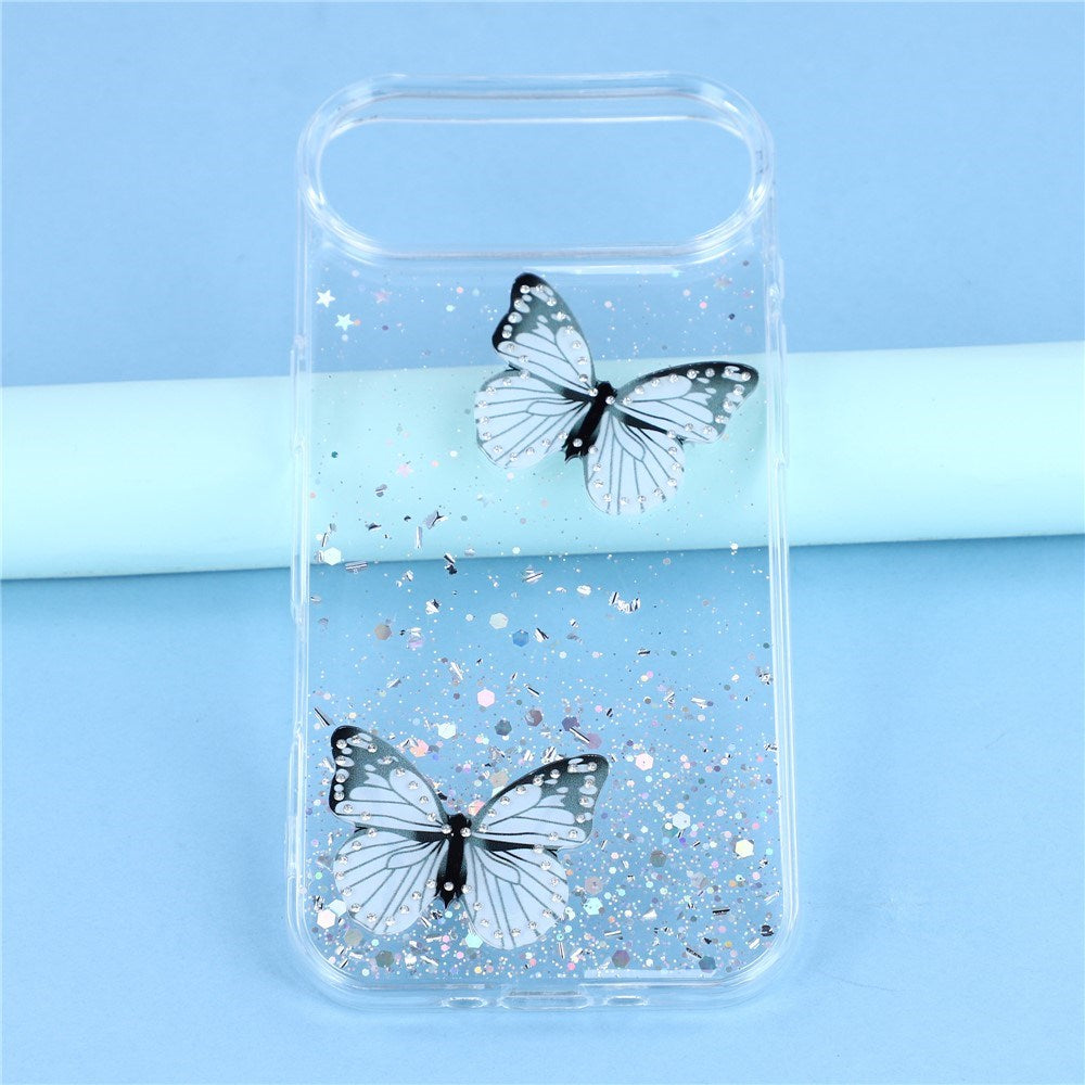 EIDERWOOD iPhone Air Fleksibelt Plastik Mobil Cover m. Sommerfugle - Gennemsigtig