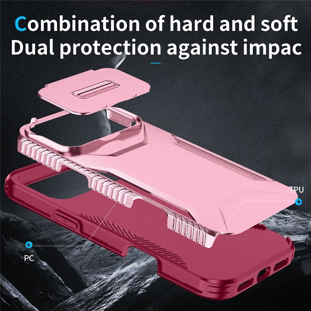 iPhone 18 Pro Max / 17 Pro Max EIDERWOOD Hybrid Plast Bagside Cover m. Cam Slider - Lyserød