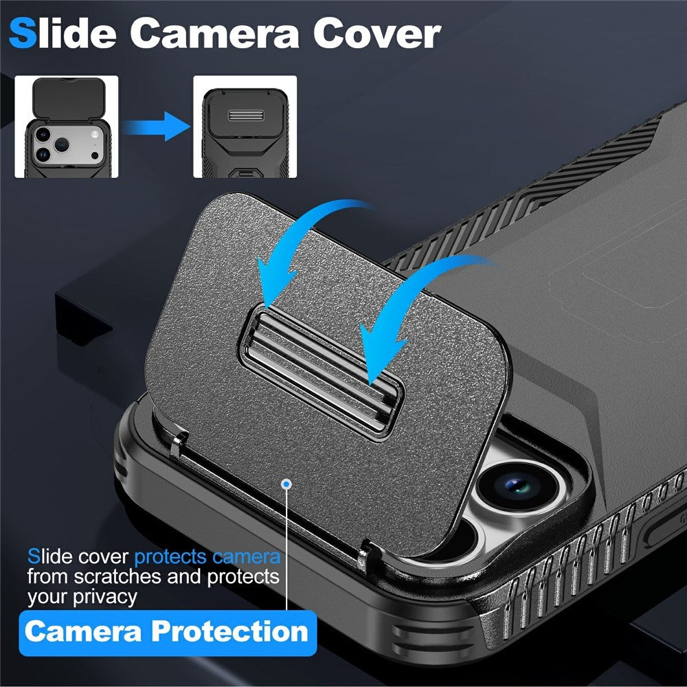 iPhone 18 Pro Max / 17 Pro Max EIDERWOOD Hybrid Plast Bagside Cover m. Cam Slider - Sort