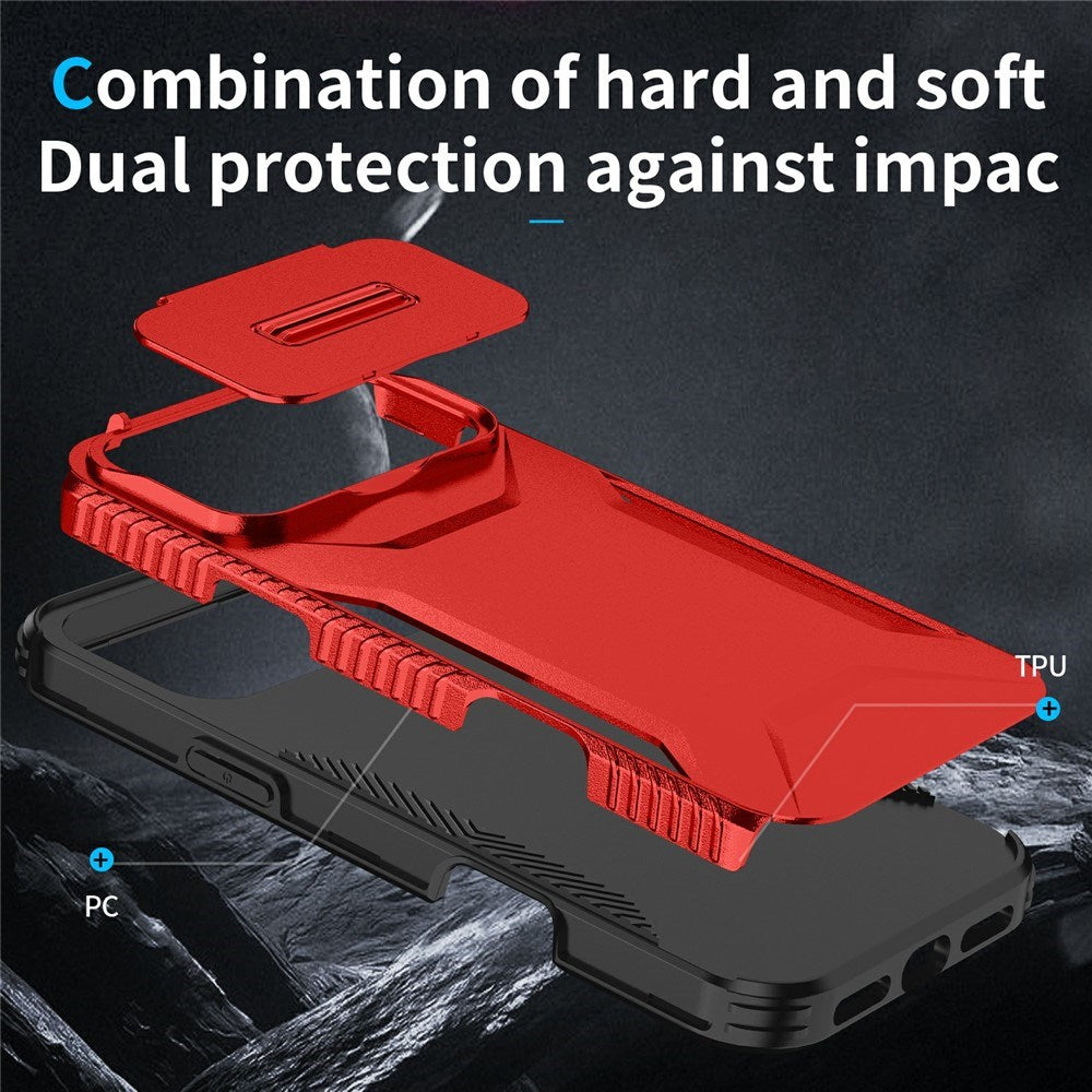 iPhone 18 Pro Max / 17 Pro Max EIDERWOOD Hybrid Plast Bagside Cover m. Cam Slider - Rød