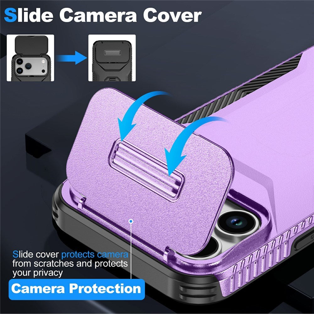 iPhone 18 Pro Max / 17 Pro Max EIDERWOOD Hybrid Plast Bagside Cover m. Cam Slider - Lilla