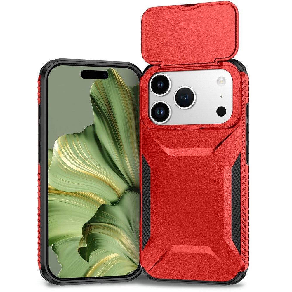 iPhone 18 Pro / 17 Pro EIDERWOOD Hybrid Plast Bagside Cover m. Cam Slider - Rød