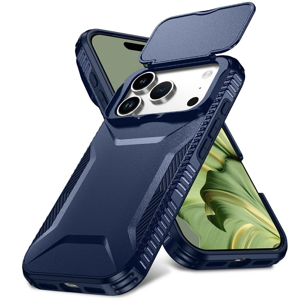 iPhone 18 Pro / 17 Pro EIDERWOOD Hybrid Plast Bagside Cover m. Cam Slider - Blå