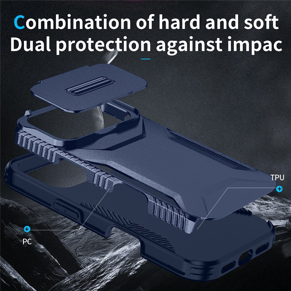 iPhone 18 Pro / 17 Pro EIDERWOOD Hybrid Plast Bagside Cover m. Cam Slider - Blå