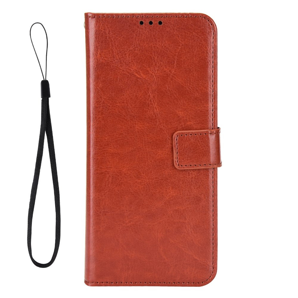 Samsung Galaxy A07 - EIDERWOOD Kunstlæder Flip Cover m. Strop - Brun
