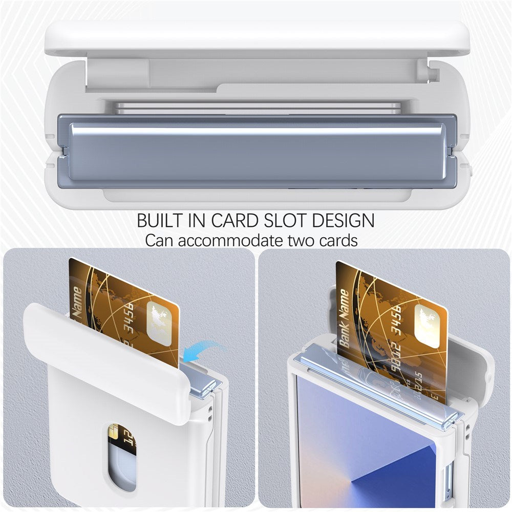 Samsung Galaxy Z Flip7 - EIDERWOOD Hårdt Plastik Cover m. Kortlomme - Hvid