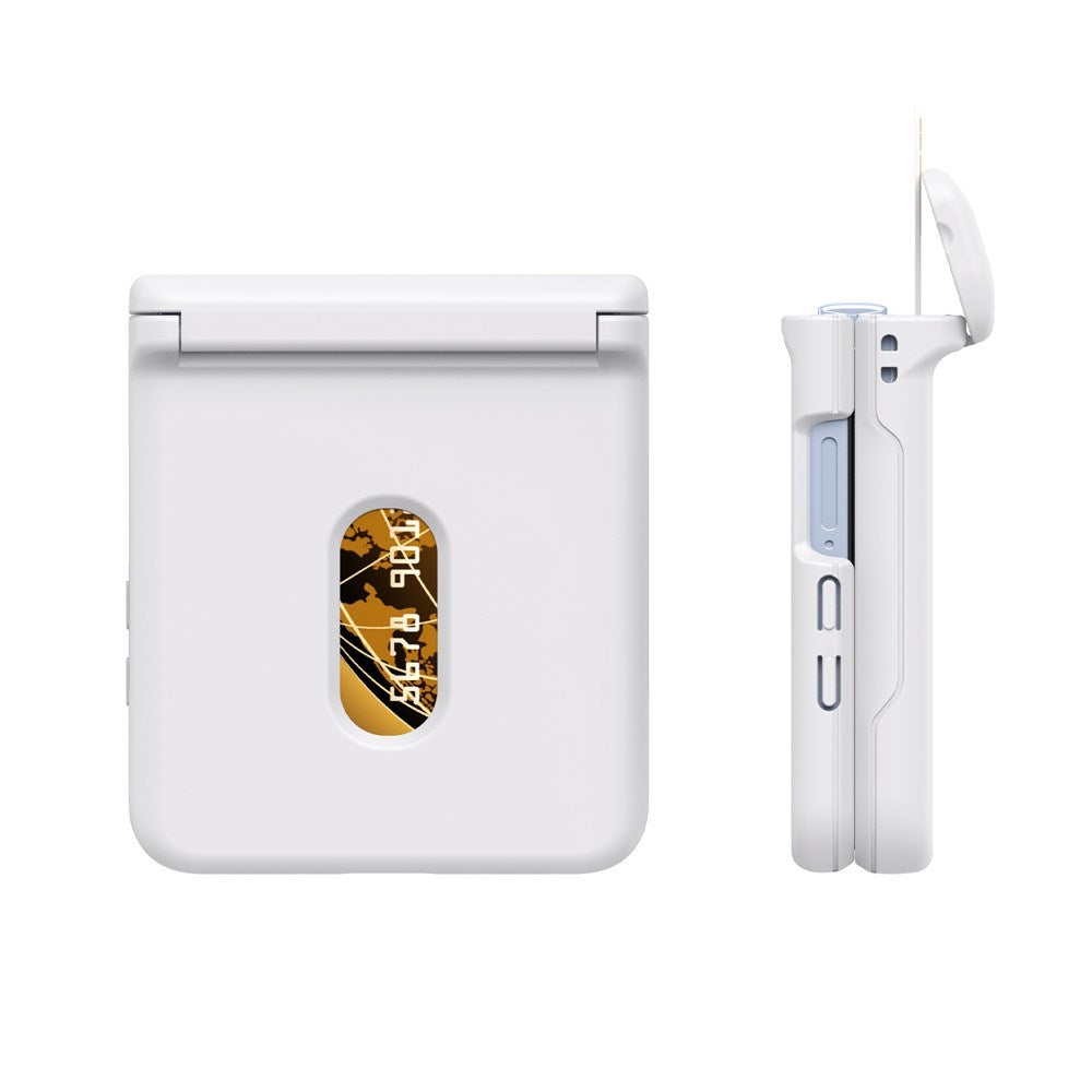 Samsung Galaxy Z Flip7 - EIDERWOOD Hårdt Plastik Cover m. Kortlomme - Hvid