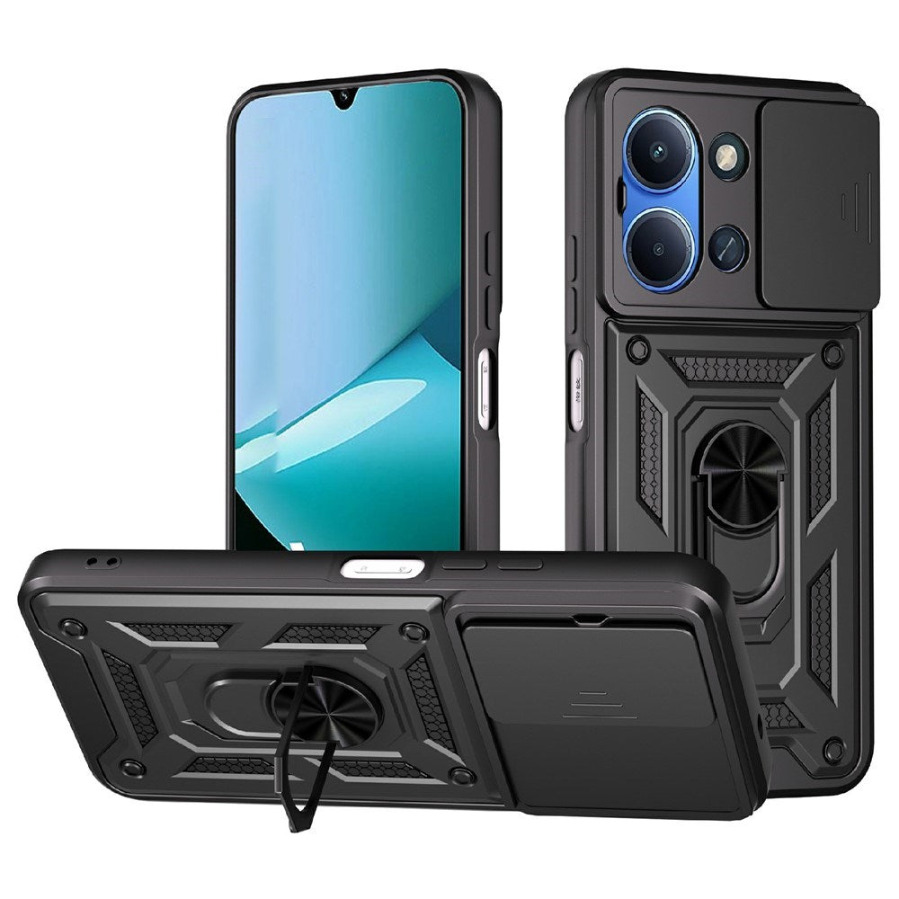Xiaomi Redmi 15C (5G) / (4G) EIDERWOOD Håndværkercover m. Kickstand - MagSafe Kompatibel - Sort