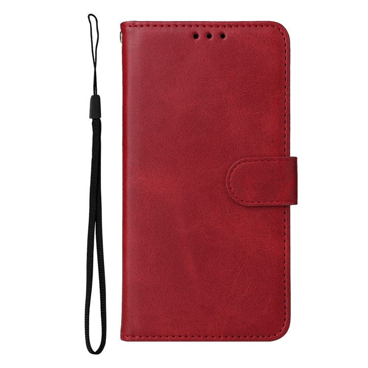 Samsung Galaxy S23 Leather Flip Cover m. Lommebok - Rød