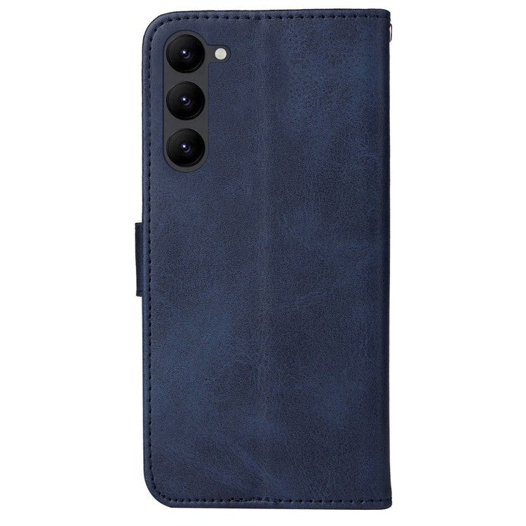 Samsung Galaxy S23 Leather Flip Cover m. Lommebok - Blå