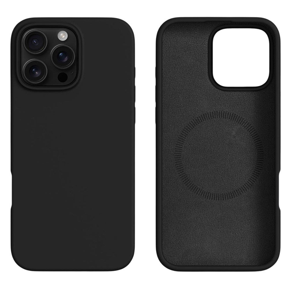 iPhone 16 Pro - 2-i-1 Silikone & Hård Plast Bagside Cover - MagSafe Kompatibel - Sort