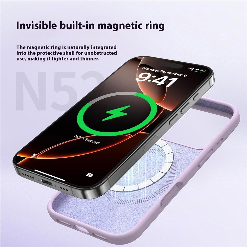 iPhone 17 Pro Max 2-i-1 Silikone & Hård Plast Mobil Cover – MagSafe Kompatibelt – Gul