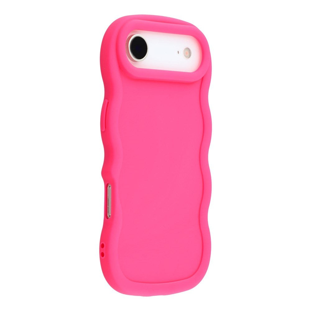 iPhone Air - EIDERWOOD Fleksibelt Plastik Wavy Bagside Cover - Pink