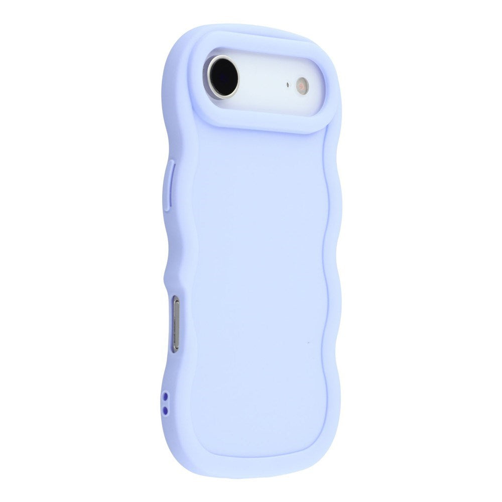iPhone Air - EIDERWOOD Fleksibelt Plastik Wavy Bagside Cover - Lilla
