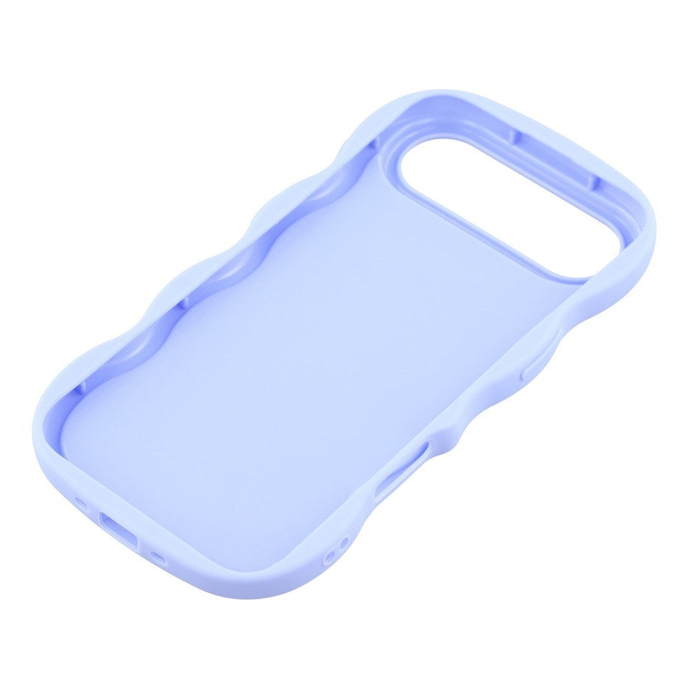 iPhone Air - EIDERWOOD Fleksibelt Plastik Wavy Bagside Cover - Lilla