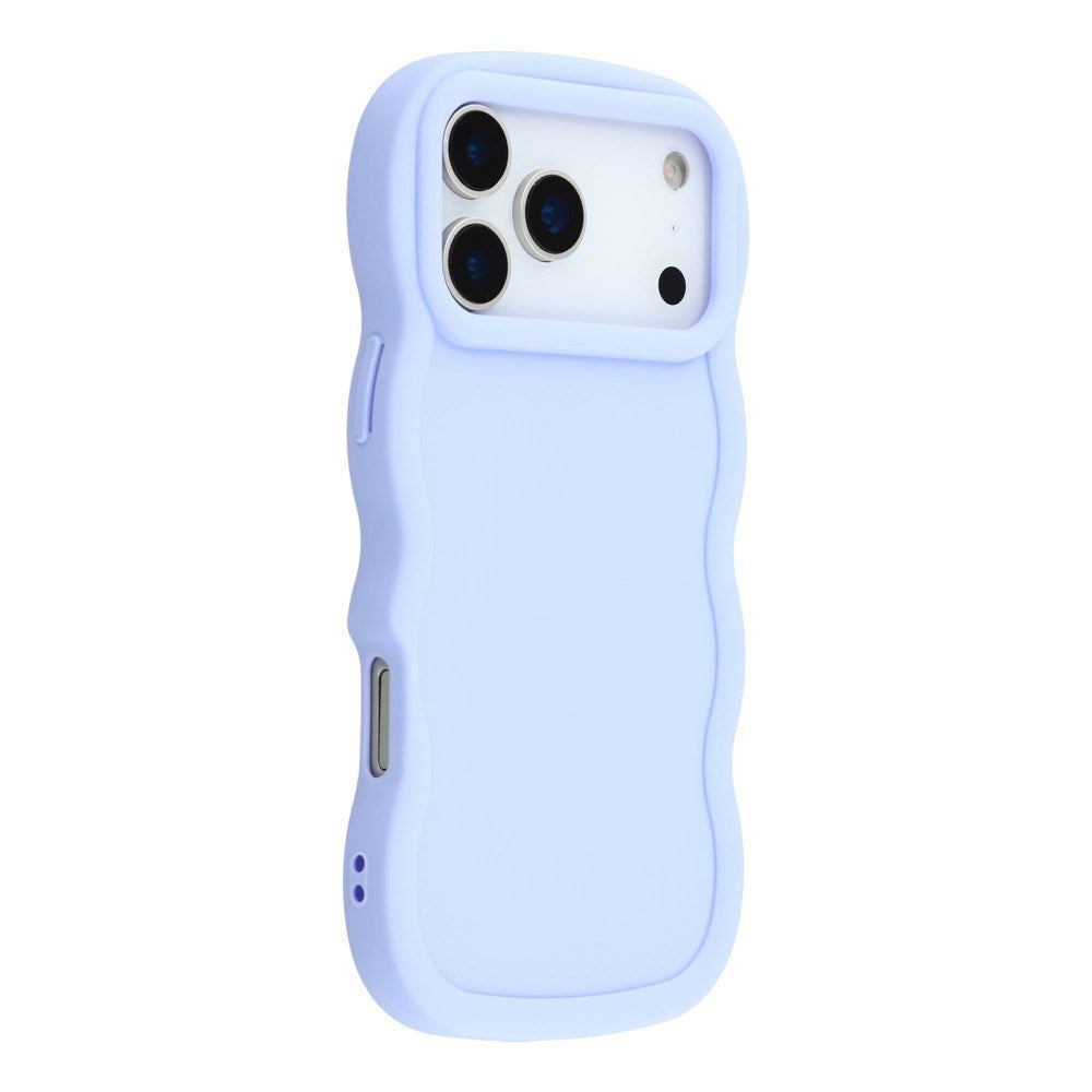 iPhone 17 Pro - EIDERWOOD Fleksibelt Plastik Wavy Bagside Cover - Lilla