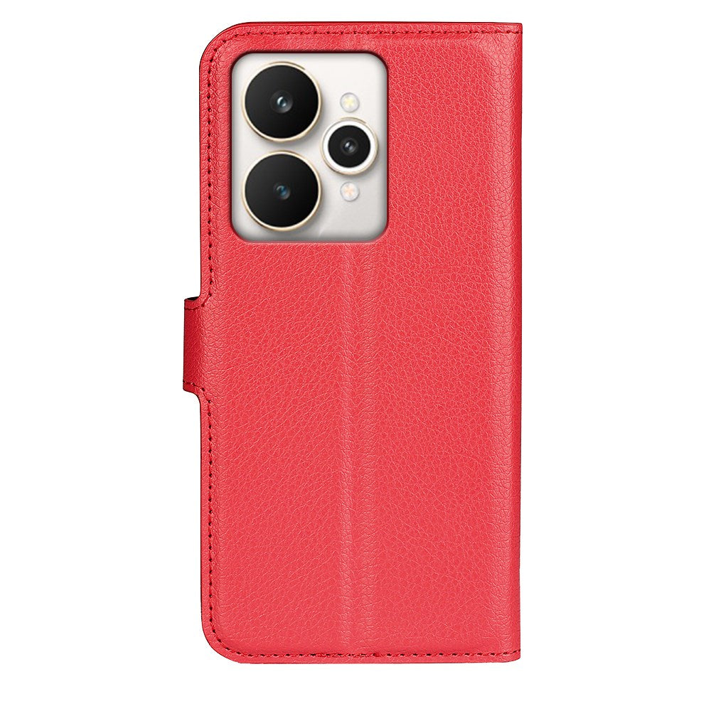 Realme 15 EIDERWOOD Kunstlæder Flipcover m. Pung & Ståfunktion - Rød